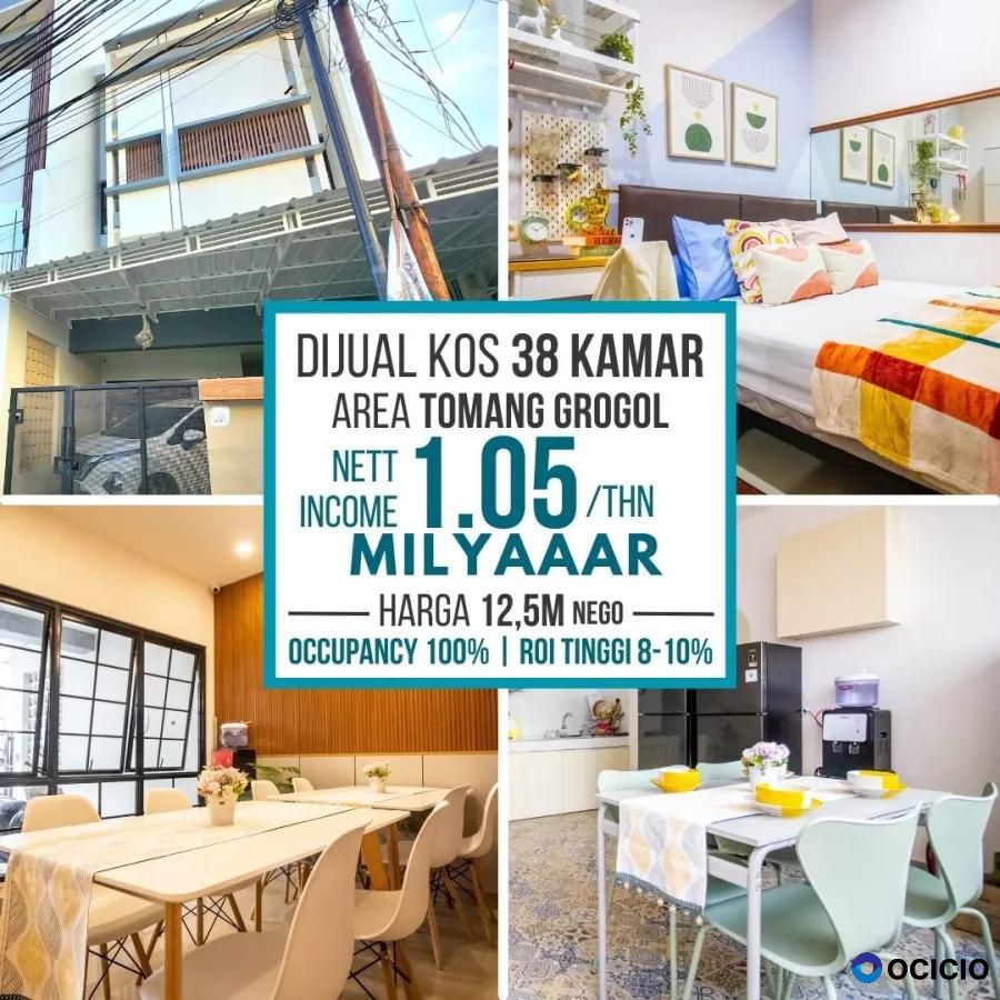 Jual rumah kostan di grogol tomang