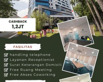sewa Virtual Office Menara Bidakara 2 Cashback 1,2jt