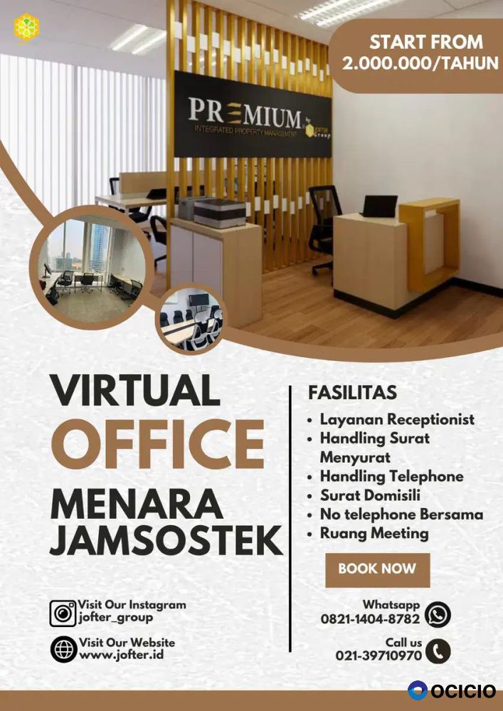 VIRTUAL OFFICE FREE RUANG MEETING DAN COWORKING area Kuningan