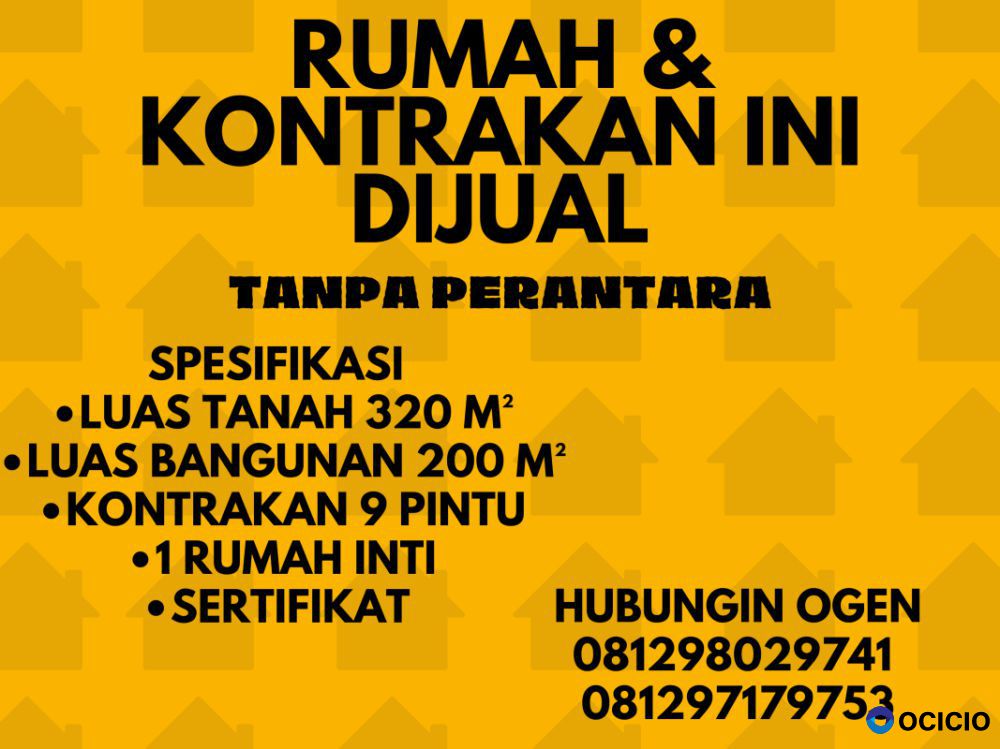 DI JUAL RUMAH & KONTRAKAN DAERAH BINTARO XCHANGE