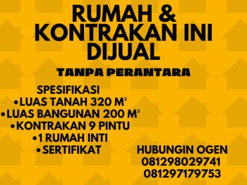 DI JUAL RUMAH & KONTRAKAN DAERAH BINTARO XCHANGE