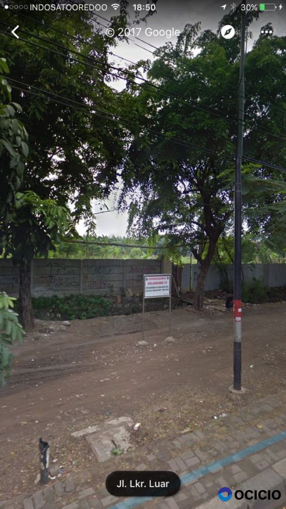 Tanah kavling komersil di jalan raya lingkar luar barat cengkareng