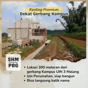 Tanah siap bangun dekat gerbang kampus UIN