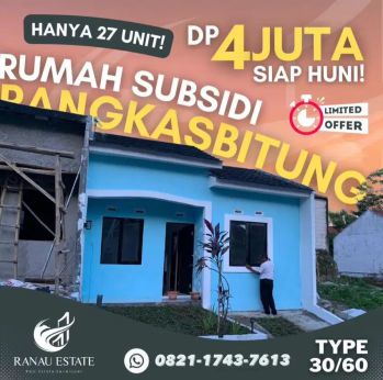 Dijual rumah cash harga promo