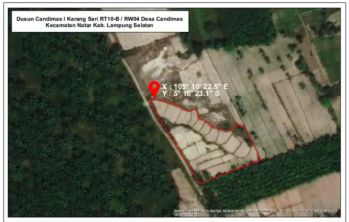 Tanah 3600 meter di candimas natar