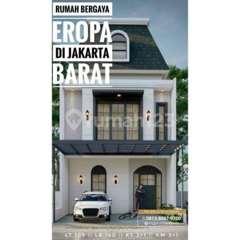 Rumah American Classic Dalam Townhouse Jakarta Barat