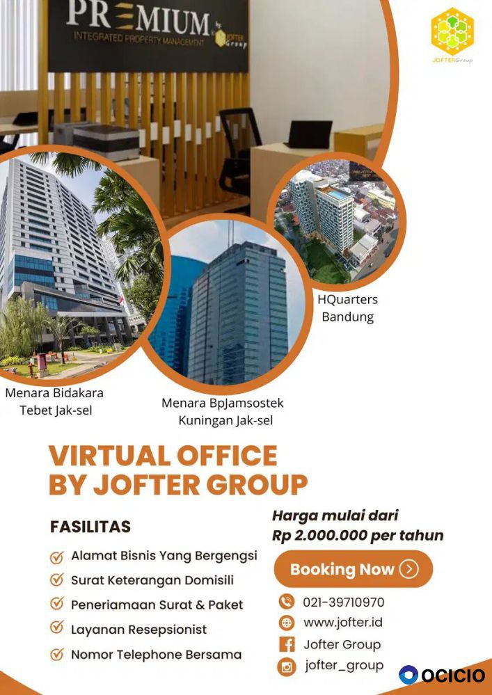 SEWA VIRTUAL OFFICE MURAH JAKARTA SELATAN FREE RUANG MEETING