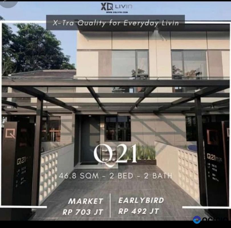 Rumah 2 Lantai XQ Livin Q21 Lippo Cikarang - Disain OK Low Price - Best Seller