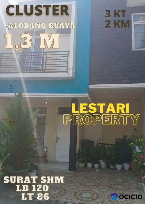 Rumah Cluster Murah di Taman Mini