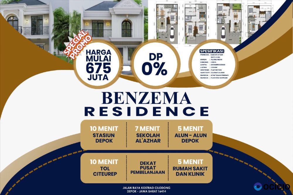 Di jual rumah murah mulai dari 600jutaan dan strategis 