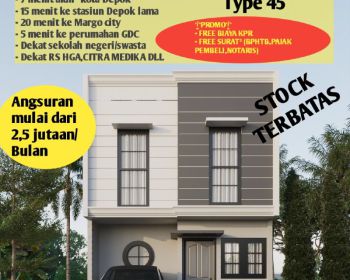 Di jual rumah 400jutaan di Depok