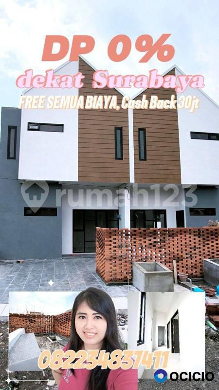 Rumah 2 lantai SCANDINAVIAN dekat MERR SURABAYA SHM TANPA DP
