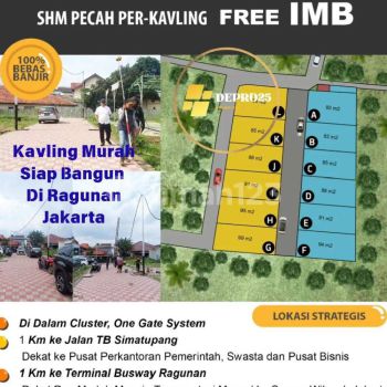 Dijual Tanah Kavling Siap Bangun Di Ragunan