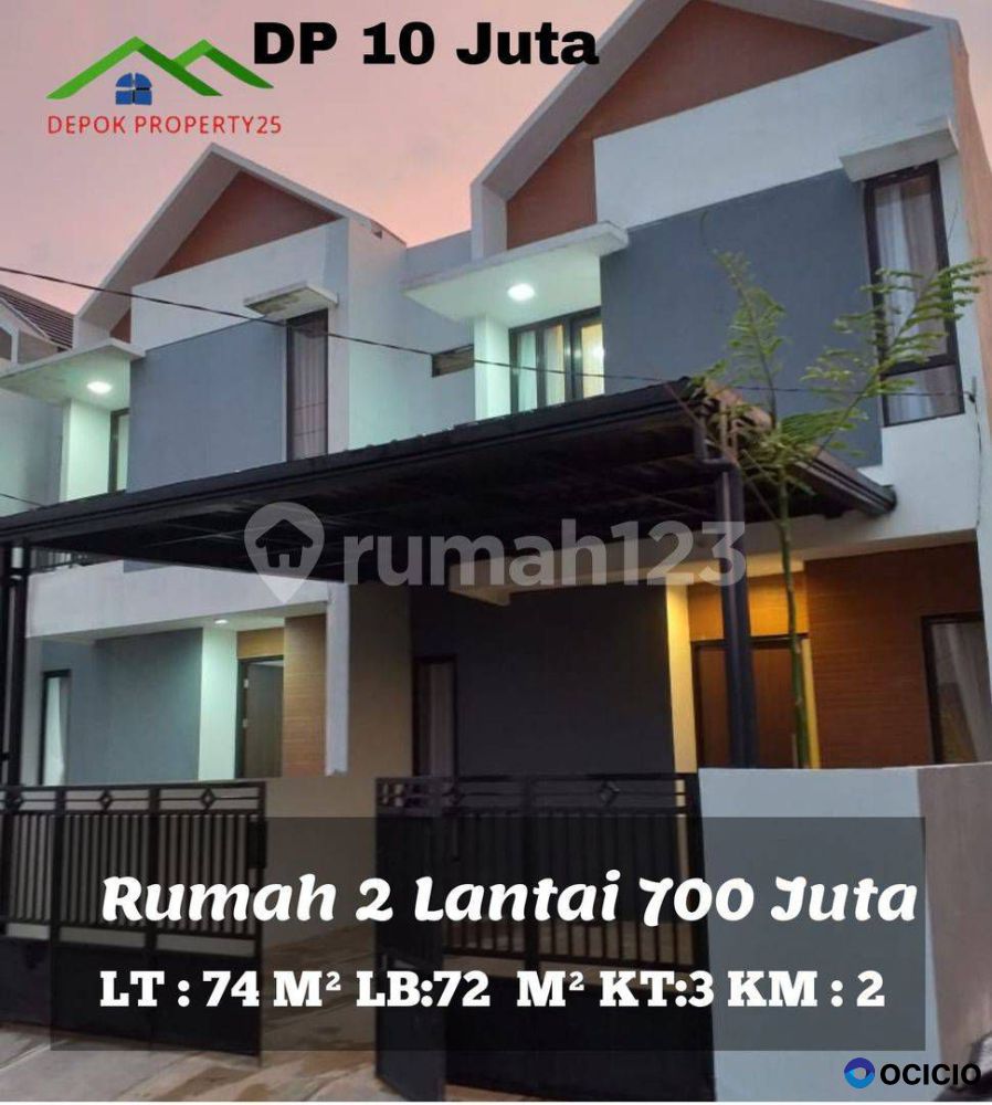 Dijual Rumah Murah 700 an Juta Dekat Stasiun Depok Baru