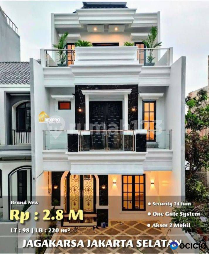 Dijual Rumah 3 Lantai Dekat Stasiun Lenteng Agung Jagakarsa