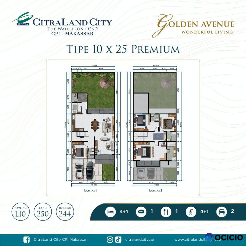 CITRALAND CITY LOSARI - GOLDEN AVENUE 10X25 KOTA MAKASSAR