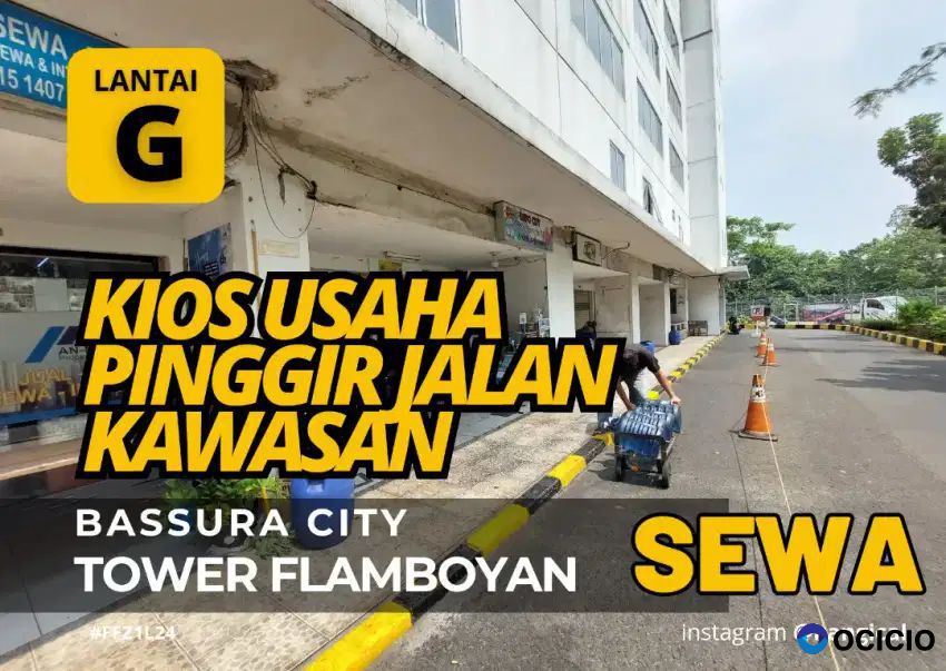 Sewa Kios Usaha Samping Indomaret Apartemen Bassura City