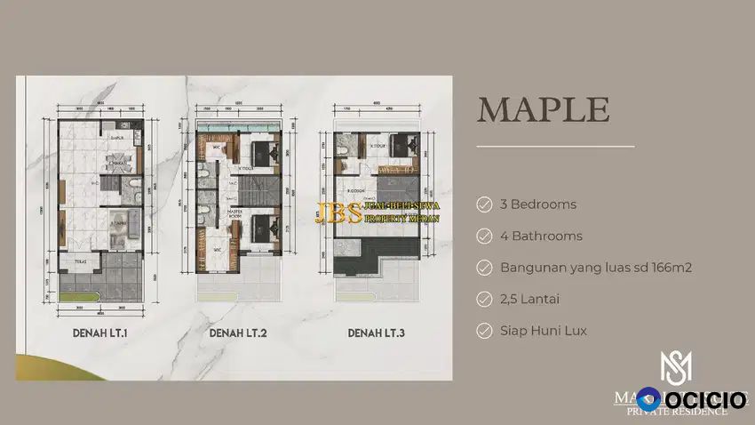 Dijual Villa Siap Huni di Komplek Marriot Suite Jalan Sunggal - Medan