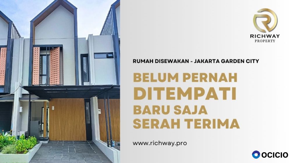 Rumah Disewakan Jakarta Garden City Cluster Mahakam