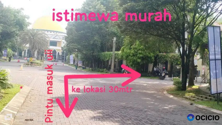 Dijual Tanah Pekarangan Bonus Rumah Di Depan Mesjid Kampus UII