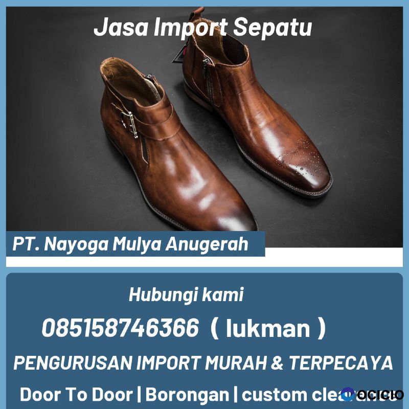 jasa import sepatu dari china - nayoga logistics