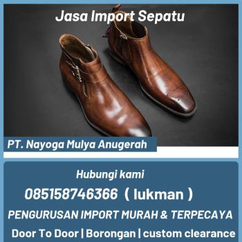 jasa import sepatu dari china - nayoga logistics