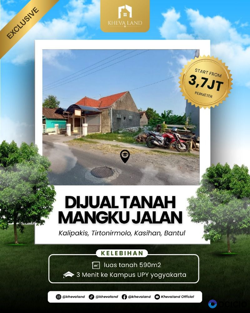 jual tanah mangku jalan selatan Kampus UPY Yogyakarta