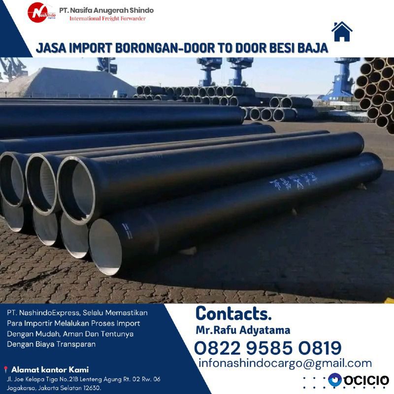 Jasa Import Besi Baja Dari China Door To Door