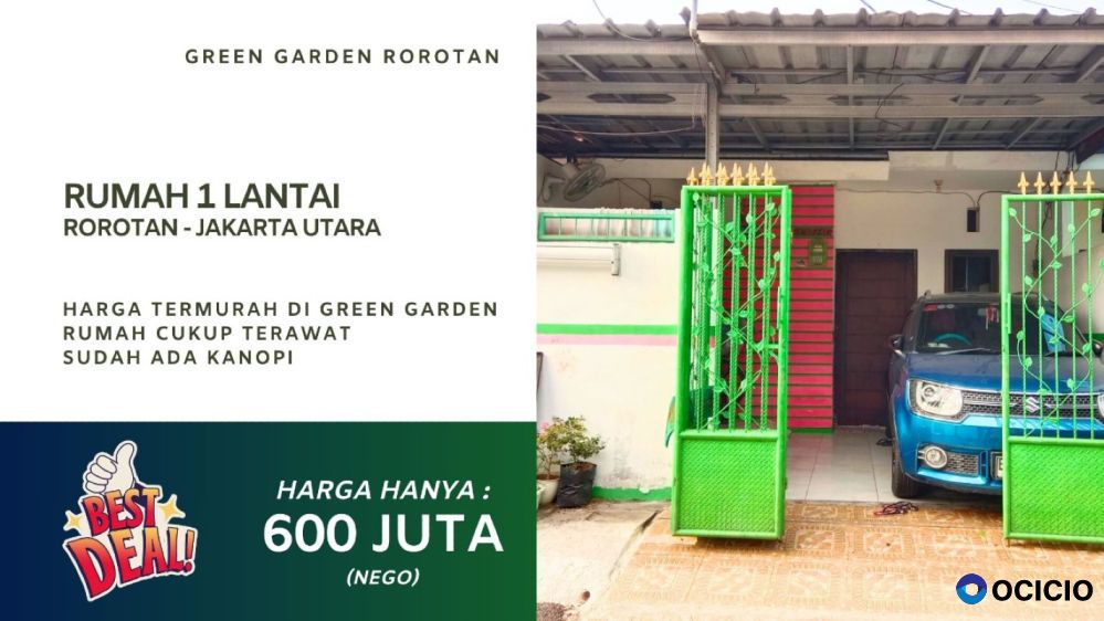 Rumah Dijual Cepat Green Garden, Rorotan Jakarta Utara