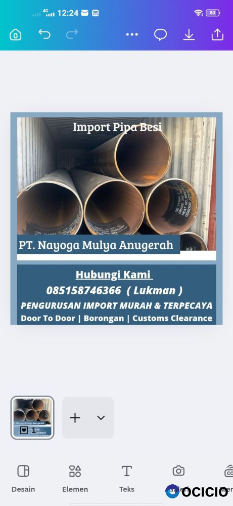 Jasa Import Pipa Besi dari India Ke Indonesia All-in