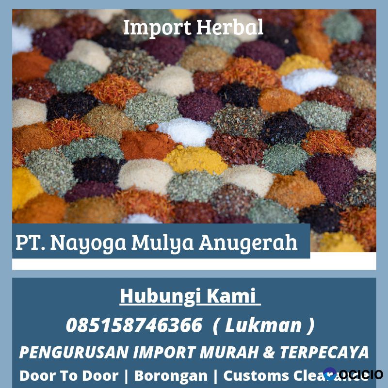 Jasa import herbal india - Nyg Logistics