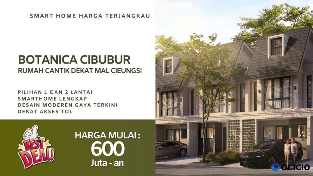 Botanica Cibubur Harga Perdana Terjangkau