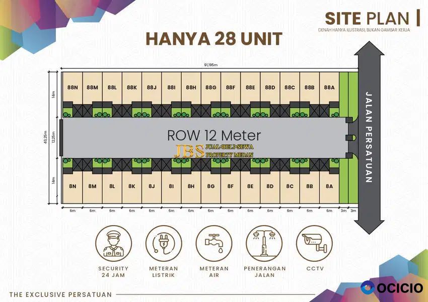 NEW PROJECT!! The Exclusive Residence Persatuan, Medan Helvetia