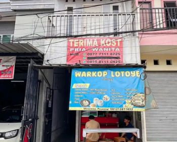 DI JUAL BU MURAH KOST 20 KAMAR & 1 KIOS PERNGHASILAN PULUHAN JUTA