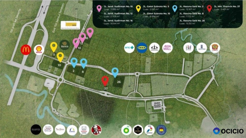 Dijual Kavling Komersial di Boulevard MH Thamrin, Sentul City