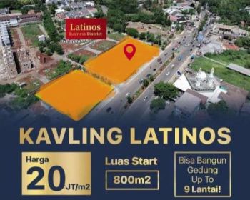 Dijual Kavling Komersial Latinos di Jln Raya Rawa Buntu, BSD City