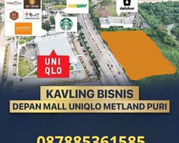Dijual Kavling Komersial di Metland Cyber Puri Jln. Metland, Karang Tengah