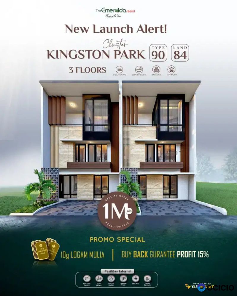 Rumah Baru Cluster Kingstone park The Emeralda resort Bandung