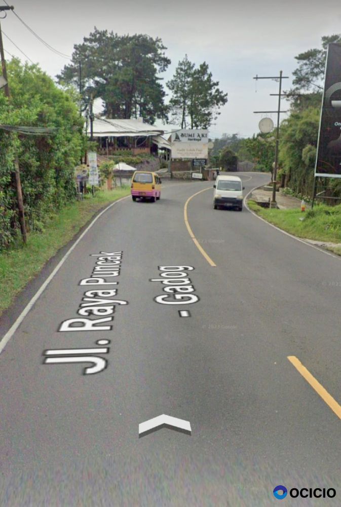 Dijual Kavling di Jl.Raya Puncak,Gadog,Ciloto,Cipanas,Jawa Barat