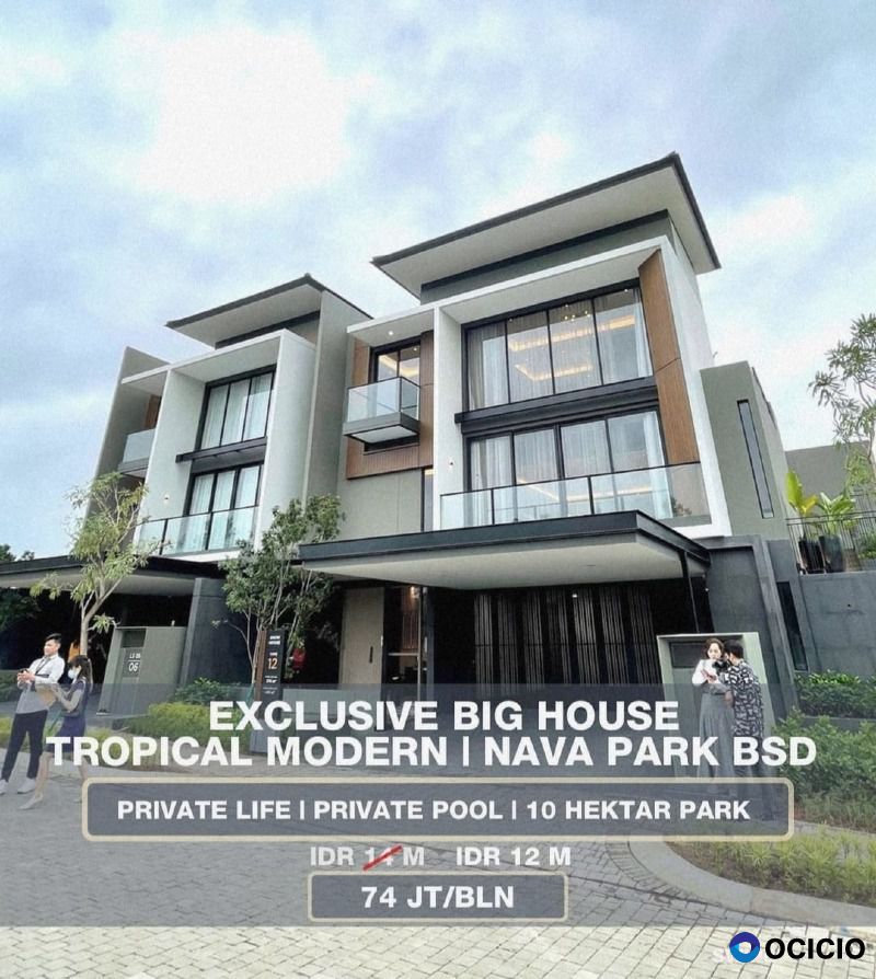 Dijual Rumah Mewah Laurel at Nava Park, BSD City