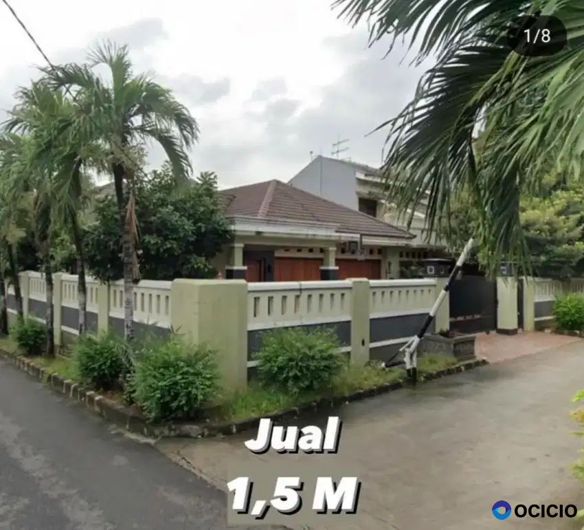 Dijual rumah hook LT 183 hitung tanah di galaxy bebas banjir