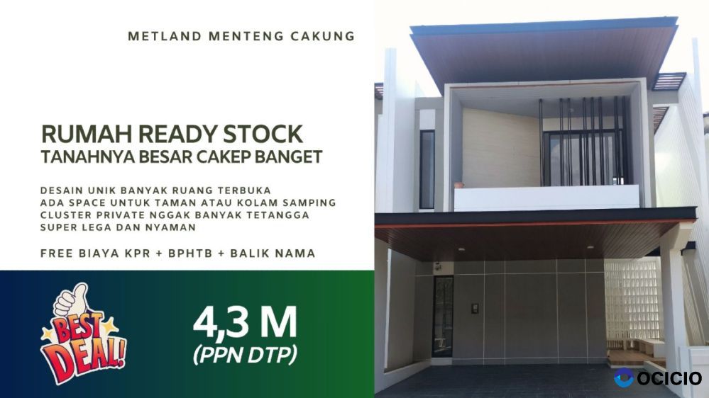 Rumah Ready Jakarta Timur Cakung Ukuran Besar