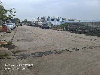 DIJUAL CEPAT Tanah di Cakung Cilincing 4 Ha Open Yard Cor Beton Siap Bangun