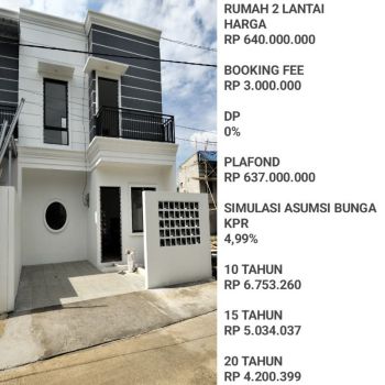 Di jual rumah 2 lantai Cilodong Depok