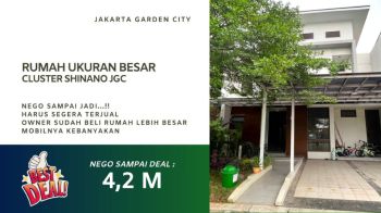 Rumah Dijual Cepat Shinano JGC Nego Sampai Jadi