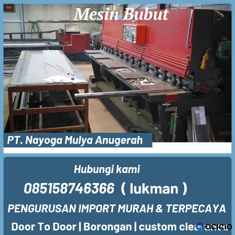 Jasa import mesin bubut door to door guangzhou - Nayoga